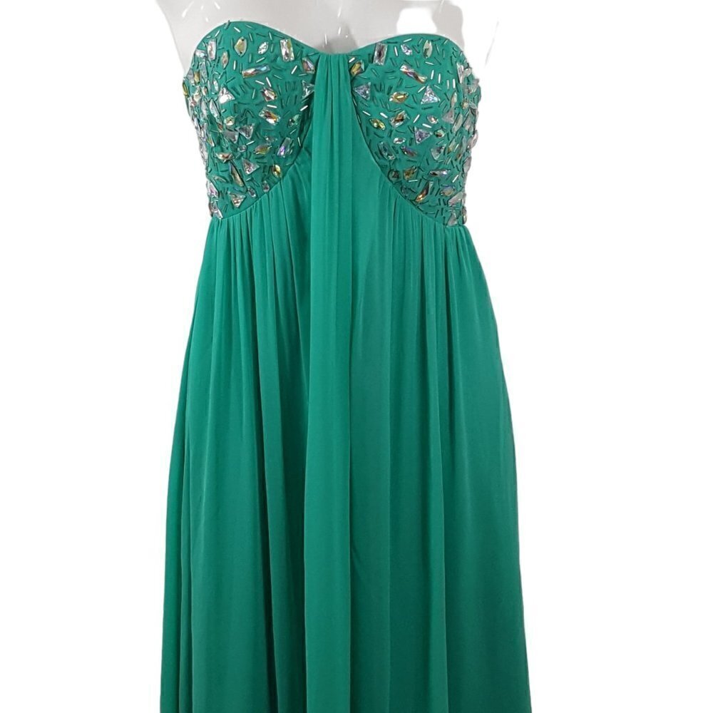 MORGAN & CO CHIFFON DRESS - Picture 2 of 10